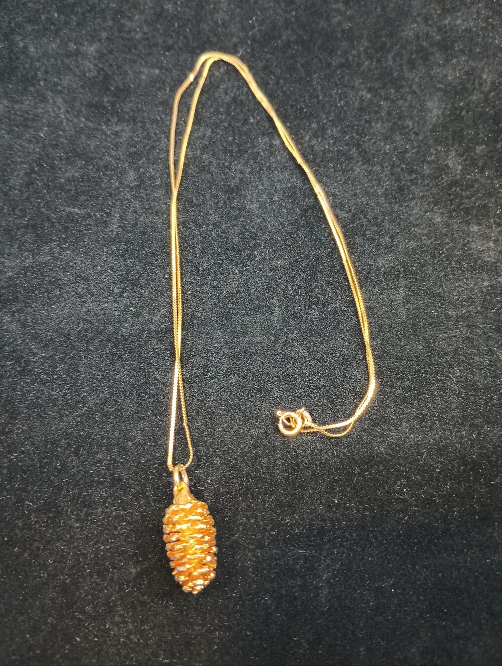Dainty 17" Flat Chain Necklace. 14k. Italy